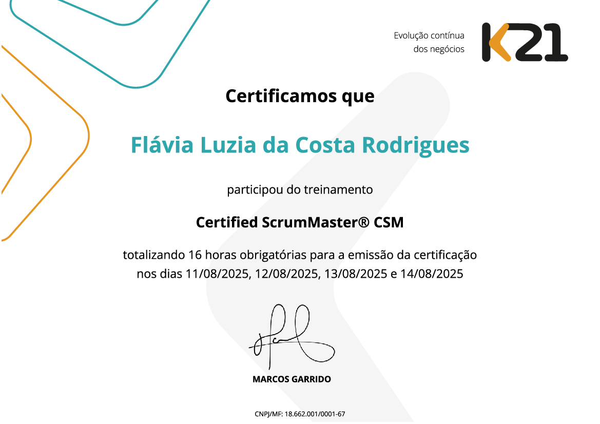 Certificado K21